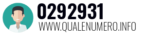Numero di telefono 0292931 0292931