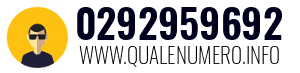 Numero di telefono 0292959692 0292959692