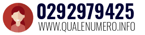 Numero di telefono 0292979425 0292979425