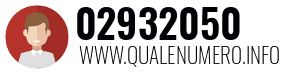 Numero di telefono 02932050 02932050