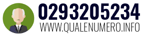 Numero di telefono 0293205234 0293205234