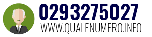 Numero di telefono 0293275027 0293275027