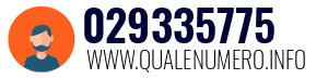 Numero di telefono 029335775 029335775