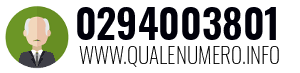Numero di telefono 0294003801 0294003801