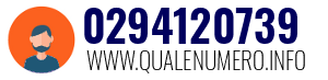 Numero di telefono 0294120739 0294120739