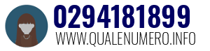 Numero di telefono 0294181899 0294181899