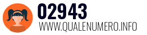 Numero di telefono 02943 02943