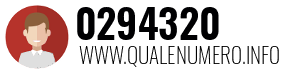 Numero di telefono 0294320 0294320