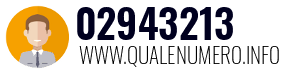 Numero di telefono 02943213 02943213
