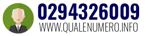 Numero di telefono 0294326009 0294326009