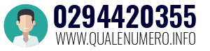 Numero di telefono 0294420355 0294420355