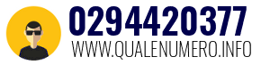 Numero di telefono 0294420377 0294420377