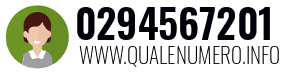 Numero di telefono 0294567201 0294567201
