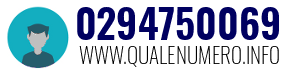 Numero di telefono 0294750069 0294750069