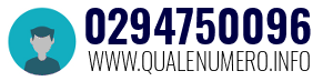 Numero di telefono 0294750096 0294750096