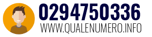 Numero di telefono 0294750336 0294750336