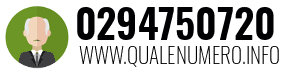 Numero di telefono 0294750720 0294750720