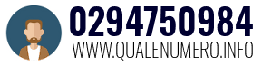 Numero di telefono 0294750984 0294750984
