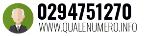 Numero di telefono 0294751270 0294751270