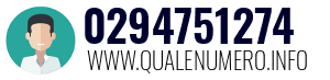 Numero di telefono 0294751274 0294751274