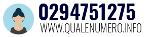 Numero di telefono 0294751275 0294751275