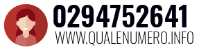 Numero di telefono 0294752641 0294752641