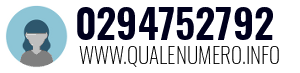 Numero di telefono 0294752792 0294752792
