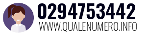 Numero di telefono 0294753442 0294753442