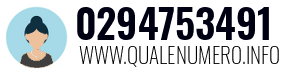 Numero di telefono 0294753491 0294753491