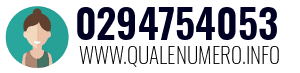 Numero di telefono 0294754053 0294754053