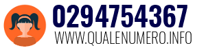 Numero di telefono 0294754367 0294754367