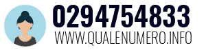 Numero di telefono 0294754833 0294754833