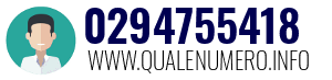 Numero di telefono 0294755418 0294755418