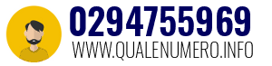 Numero di telefono 0294755969 0294755969