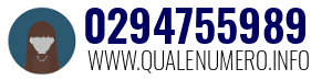 Numero di telefono 0294755989 0294755989