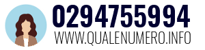 Numero di telefono 0294755994 0294755994