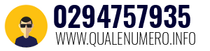 Numero di telefono 0294757935 0294757935