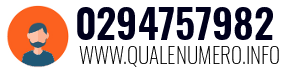 Numero di telefono 0294757982 0294757982