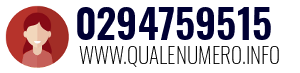 Numero di telefono 0294759515 0294759515