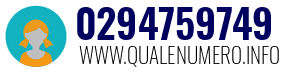 Numero di telefono 0294759749 0294759749