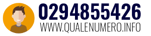 Numero di telefono 0294855426 0294855426