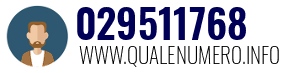 Numero di telefono 029511768 029511768