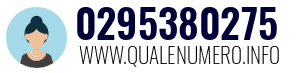 Numero di telefono 0295380275 0295380275
