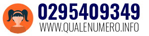 Numero di telefono 0295409349 0295409349