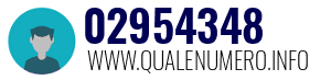 Numero di telefono 02954348 02954348