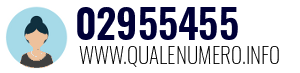 Numero di telefono 02955455 02955455