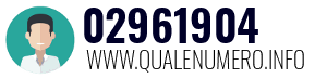 Numero di telefono 02961904 02961904