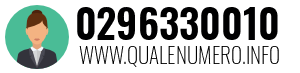 Numero di telefono 0296330010 0296330010