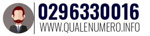 Numero di telefono 0296330016 0296330016