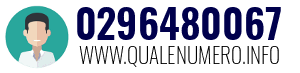 Numero di telefono 0296480067 0296480067